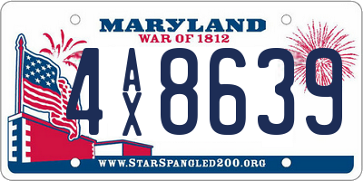 MD license plate 4AX8639