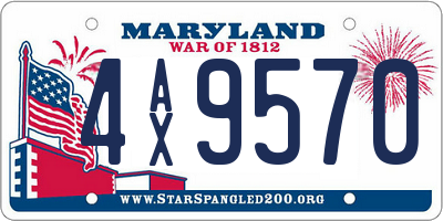 MD license plate 4AX9570
