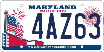 MD license plate 4AZ639