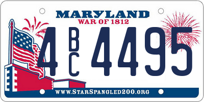 MD license plate 4BC4495