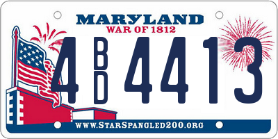 MD license plate 4BD4413