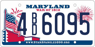 MD license plate 4BD6095