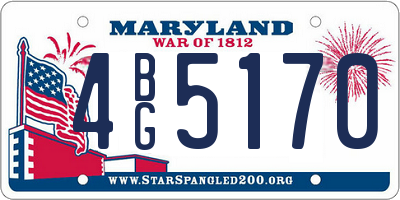 MD license plate 4BG5170