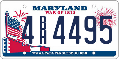 MD license plate 4BH4495
