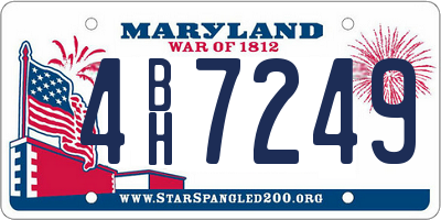 MD license plate 4BH7249