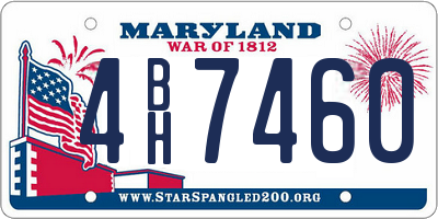 MD license plate 4BH7460