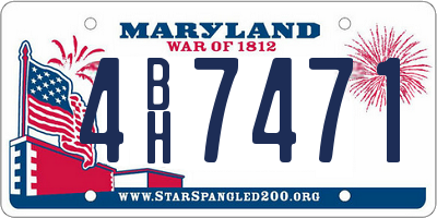 MD license plate 4BH7471