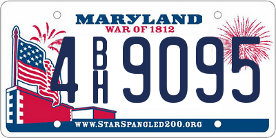 MD license plate 4BH9095