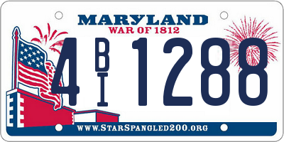 MD license plate 4BI1288