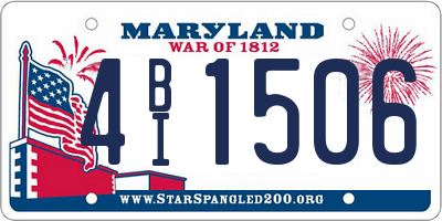 MD license plate 4BI1506