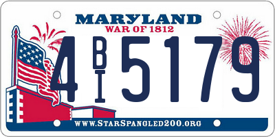 MD license plate 4BI5179