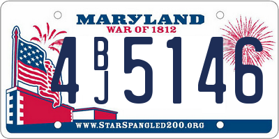 MD license plate 4BJ5146