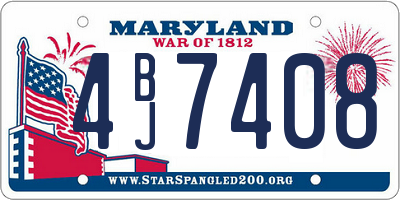 MD license plate 4BJ7408