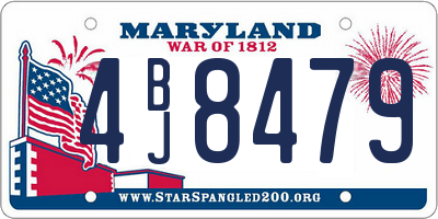 MD license plate 4BJ8479