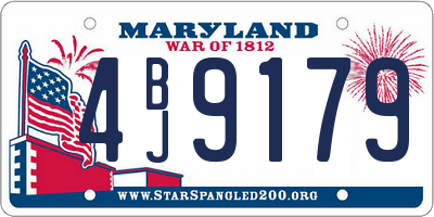 MD license plate 4BJ9179