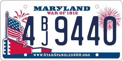 MD license plate 4BJ9440