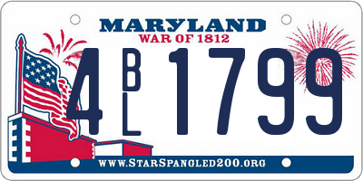 MD license plate 4BL1799