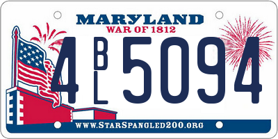 MD license plate 4BL5094