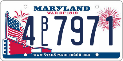 MD license plate 4BL7971