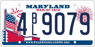 MD license plate 4BL9079