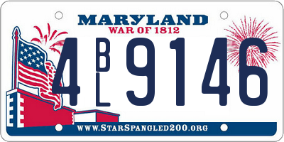 MD license plate 4BL9146
