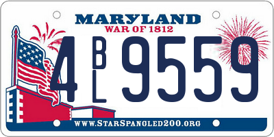MD license plate 4BL9559