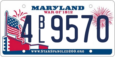 MD license plate 4BL9570