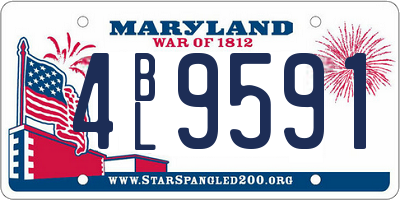 MD license plate 4BL9591