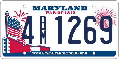 MD license plate 4BM1269
