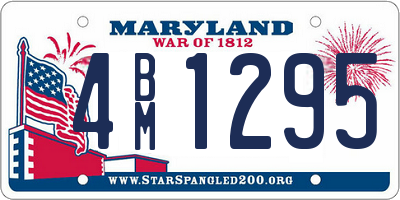 MD license plate 4BM1295