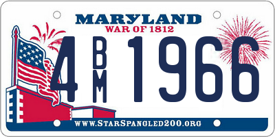 MD license plate 4BM1966