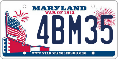 MD license plate 4BM351