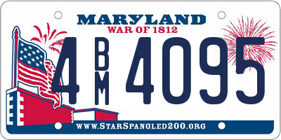 MD license plate 4BM4095