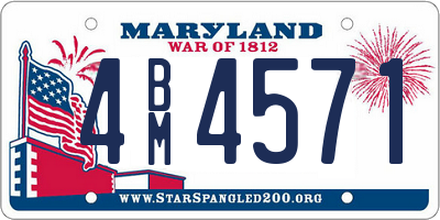 MD license plate 4BM4571