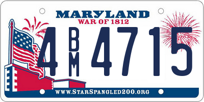 MD license plate 4BM4715
