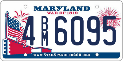 MD license plate 4BM6095