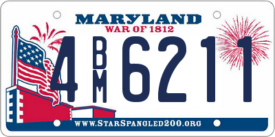 MD license plate 4BM6211