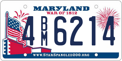 MD license plate 4BM6214