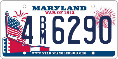 MD license plate 4BM6290