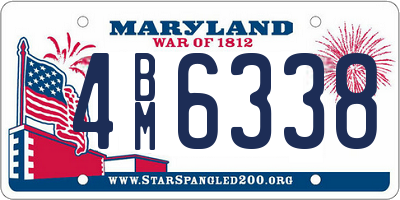 MD license plate 4BM6338