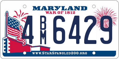 MD license plate 4BM6429