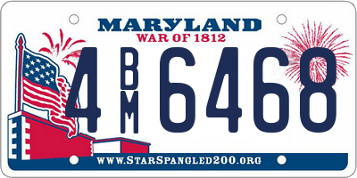 MD license plate 4BM6468