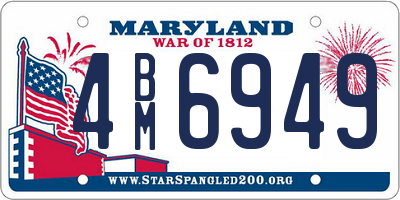 MD license plate 4BM6949