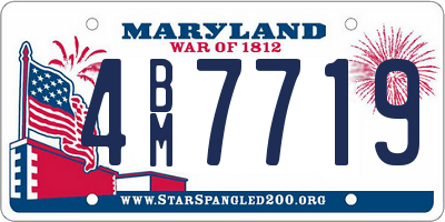 MD license plate 4BM7719