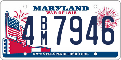 MD license plate 4BM7946