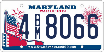 MD license plate 4BM8066