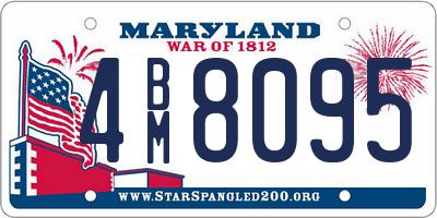 MD license plate 4BM8095