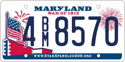 MD license plate 4BM8570