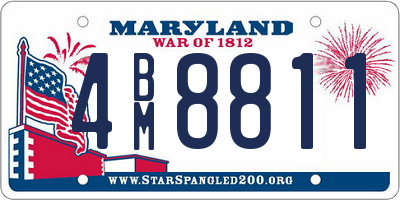 MD license plate 4BM8811