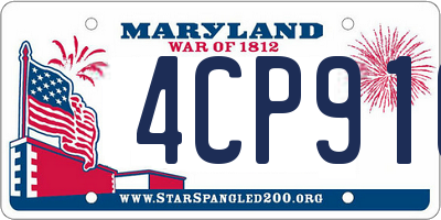 MD license plate 4CP916